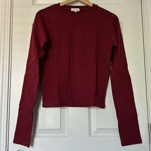 Remmie By Riley Soft Girl Long-Sleeve‎ in Cherry